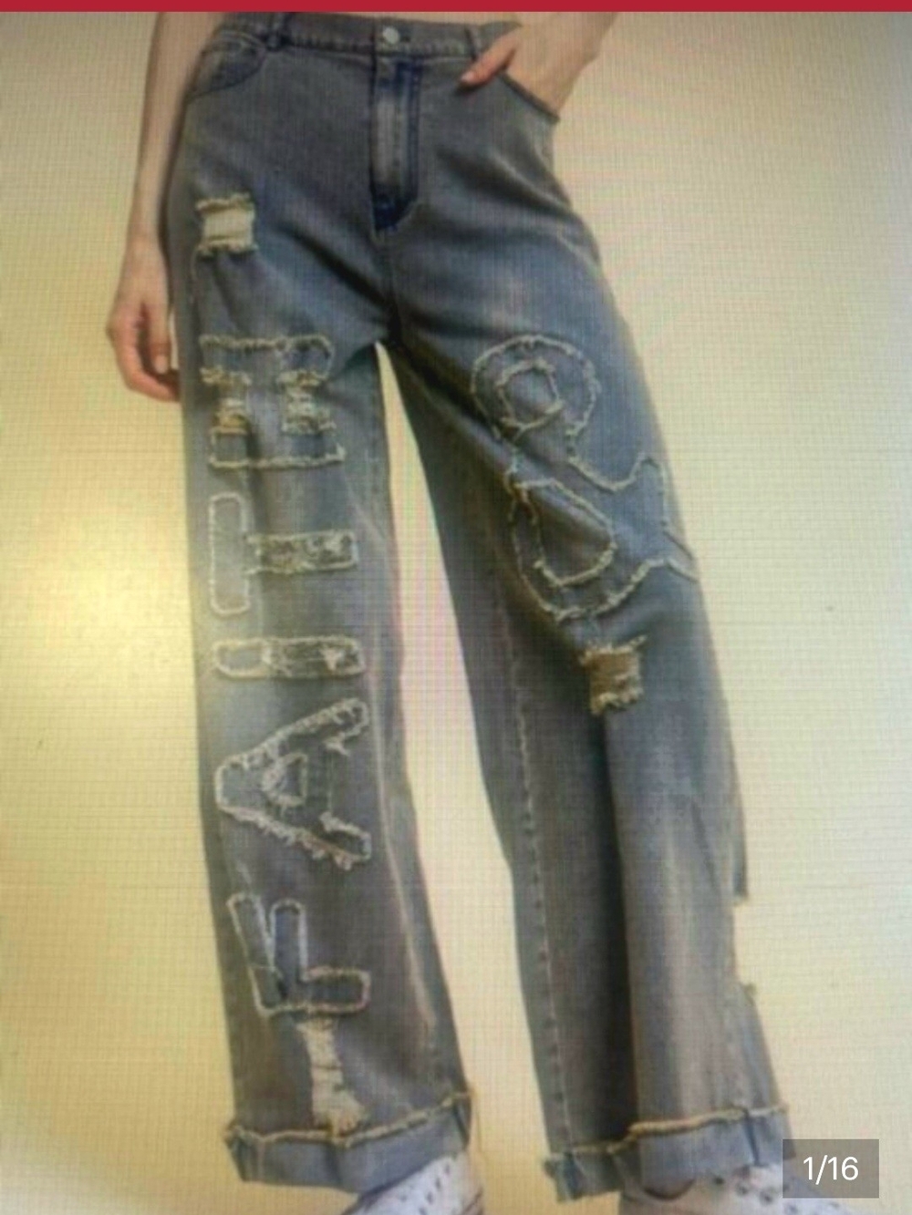 Blue Velvet Destressed  "Faith & Love"  Jeans New Inventory! Sz S